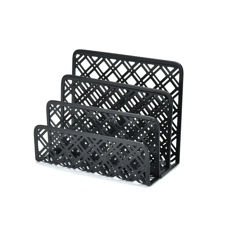 Creative Stamping Storage Rack Multifunctional Metal Three-layer Letter Storage Rack for Magazine Correspondence Storage