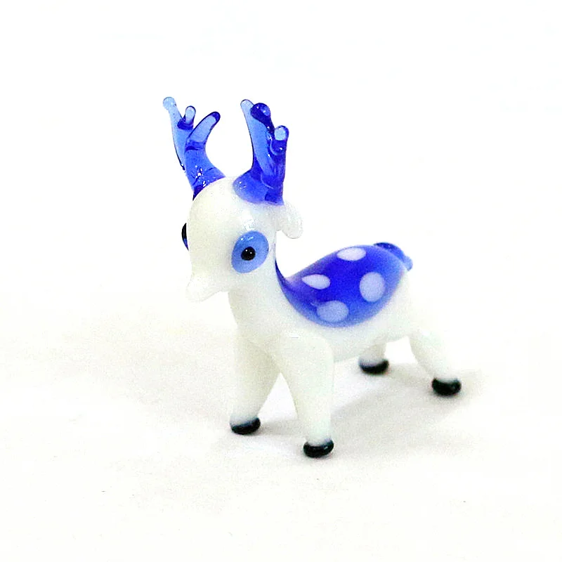 

Cute Deer Miniature Figurine Christmas Sika Deer Ornaments Fairy Garden Animal Statue Decoration Xmas New Year Party Kids Gifts