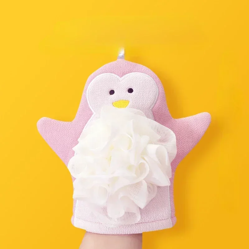 Penguin Modeling Exfoliating Gloves Body Cleaning Bath-Brushes Flower Bathroom Shower Ball Body Bath Sponge Towel Bathroom Tool