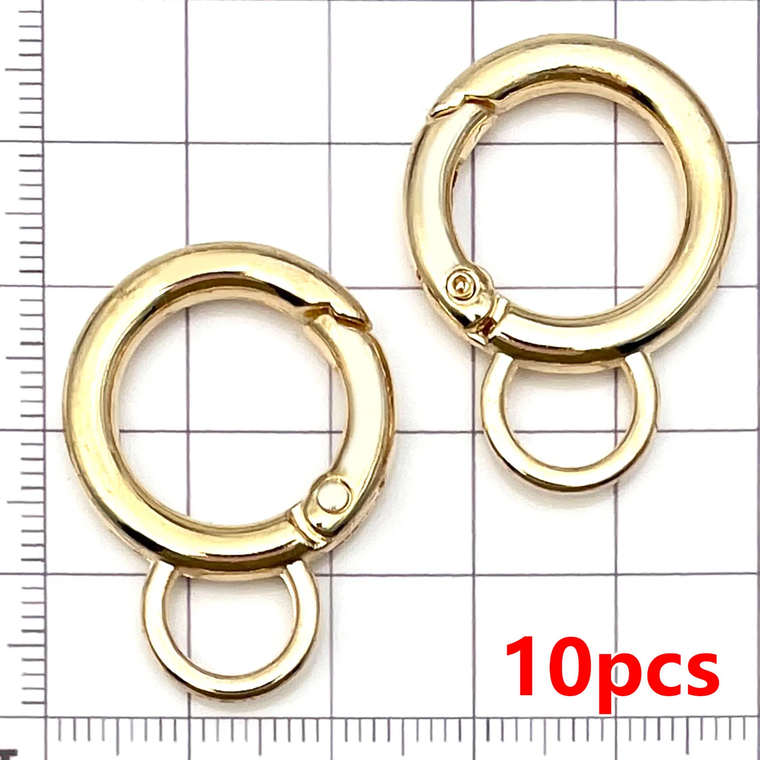 10pcs Mixed Shape Keychain Hardware Alloy