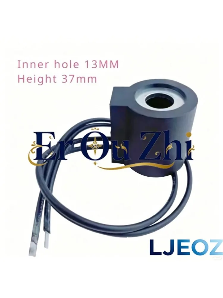 1pc Hydraulic Solenoid Valve Insert Coil Inner Hole 13mm High 37mm with Line