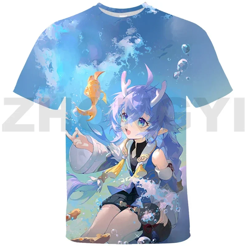 2024 Game 3D Print T Shirts Fashion Harajuku Anime Tshirt Teens Girls Kawaii Casual Short Tees Street Clothing Unisex Top