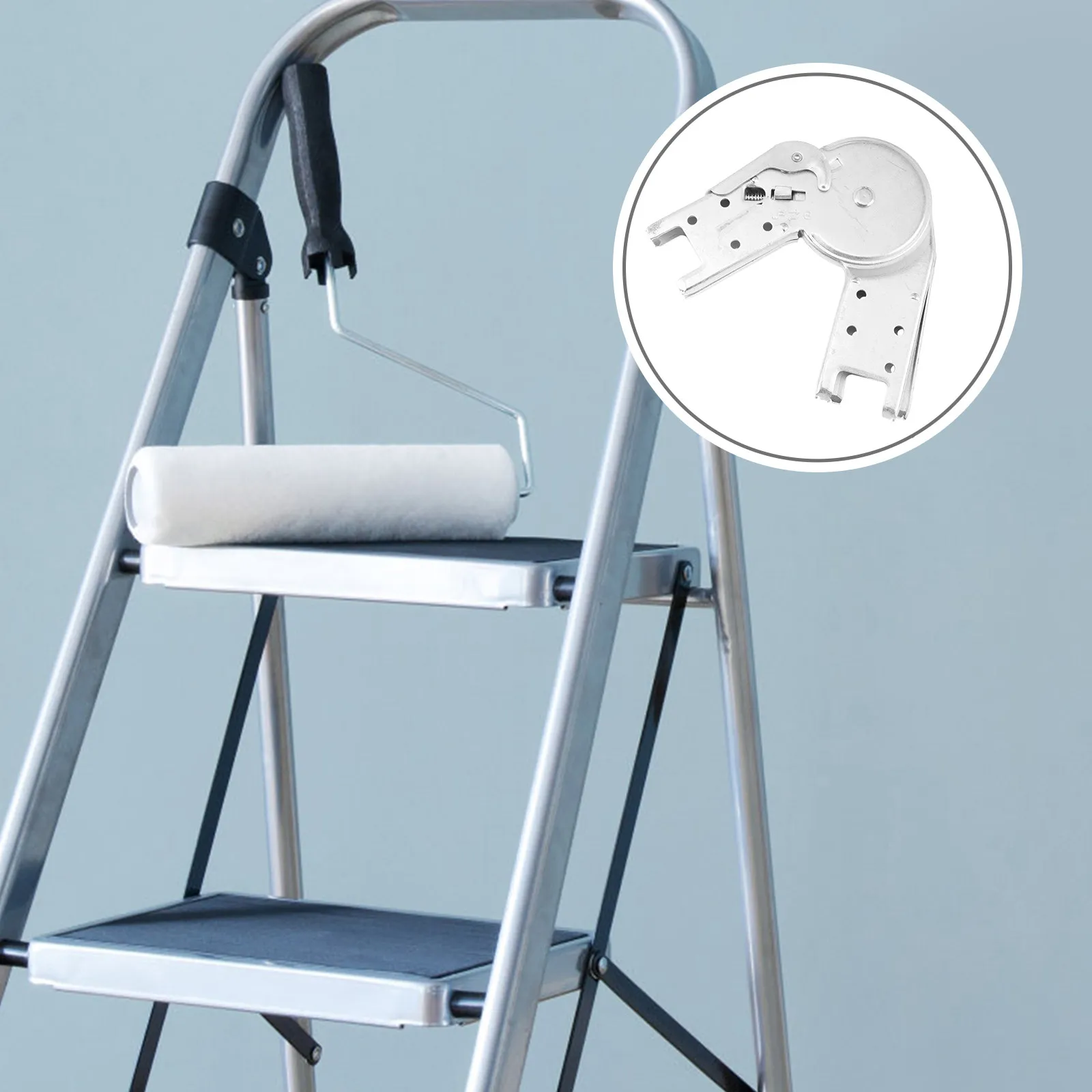 1個入り-工業用折りたたみ式ヒンジラダー-ヘリンボーンジョイント-アルミ製はしご-構造支持用足場設置用