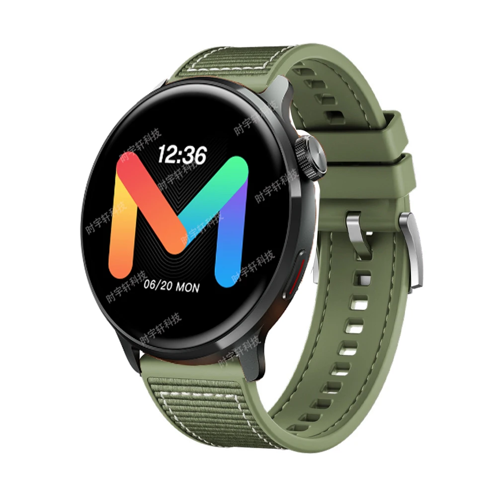 22mm Nylon Silicone Strap For Mibro Watch C3 Smartwatch Band Bracelet For Mibro A1 A2/X1/Lite2/Realme Watch 3 Men Accessories image 4