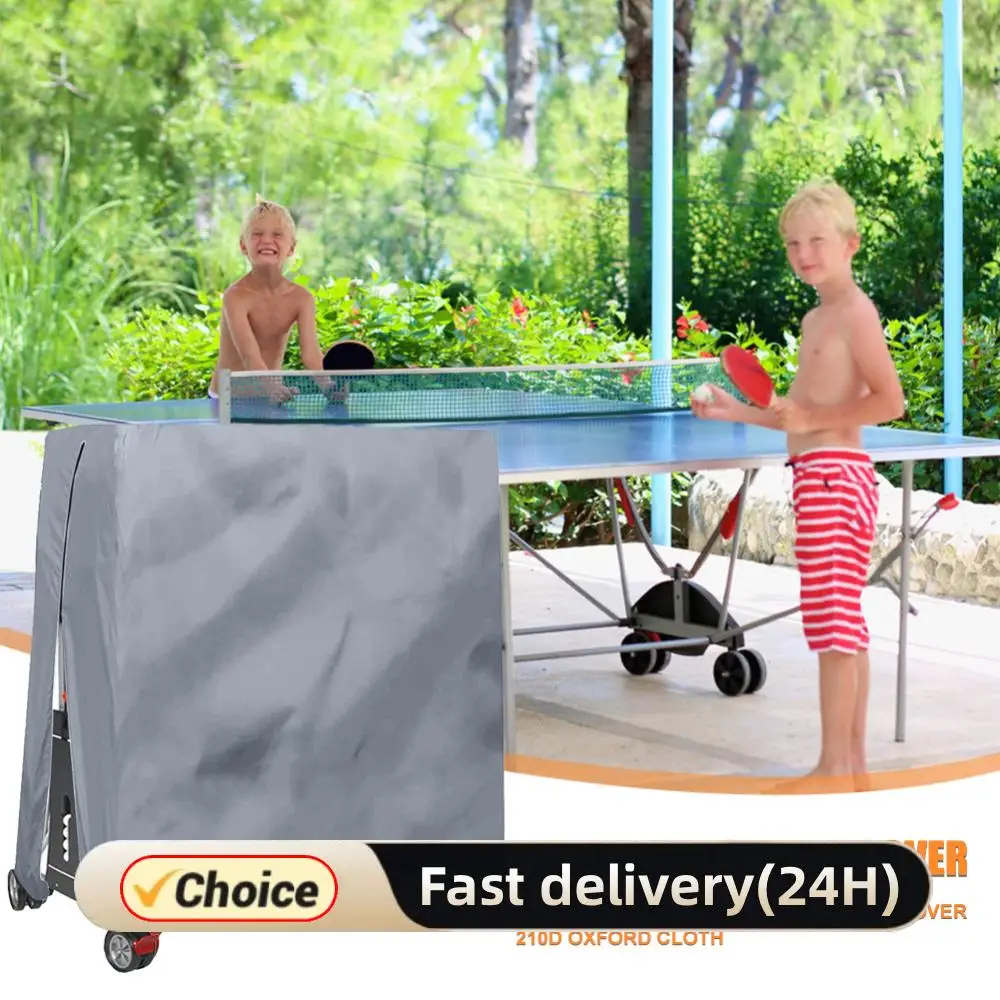 

210D Oxford Fabric Ping Pong Table Dust Cover Waterproof Folding Table Tennis Table Cover Heavy Duty for All Weather Protection