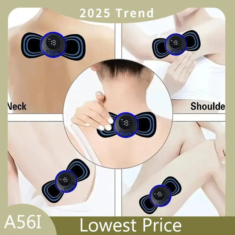 

Hot Sale 20PCS Electric Neck Massager Smart Portable EMS Rechargeable Microcurrent Cervical Massage Patch For Muscle Relaxation