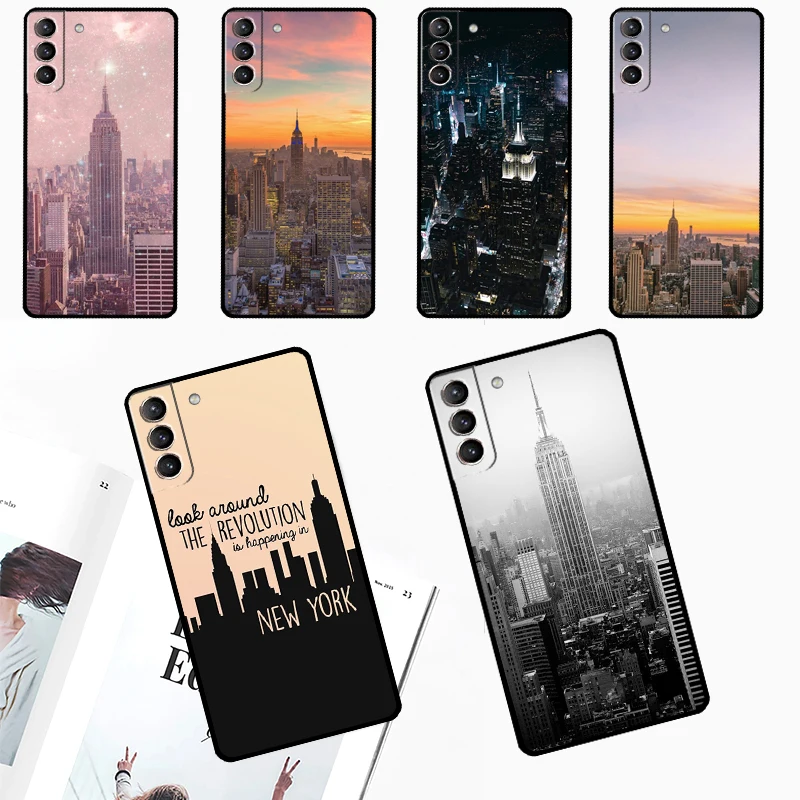 New York City Case For Samsung Galaxy S24 Ultra S23 S22 S21 S20 Plus Note 10 Note 20 S9 S10 S21 FE Cover