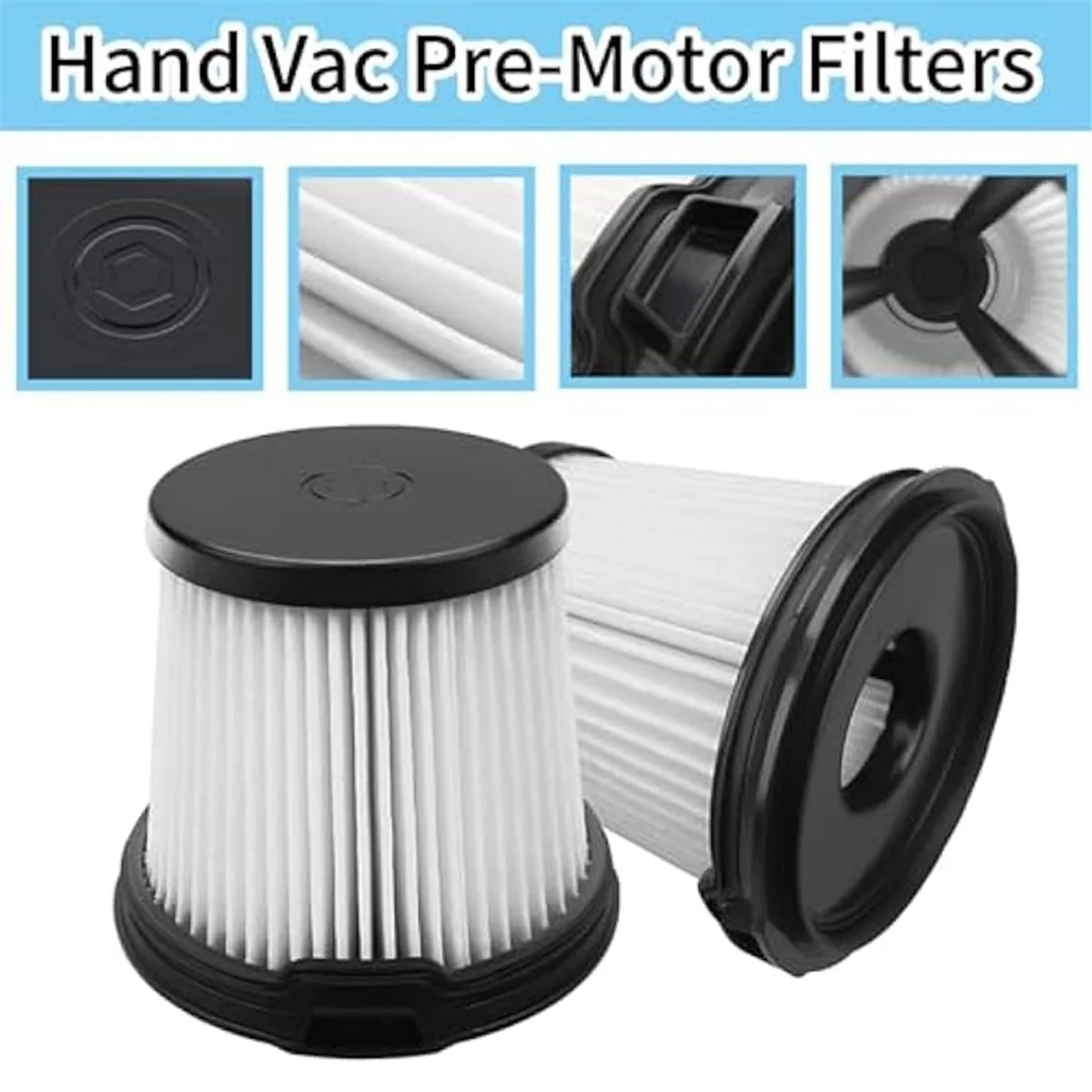 IW3511 IW1111 HEPA Filters Replacement for Shark IW3511 Detect Pro Lightweight Cordless Stick Vacuum Cleaner