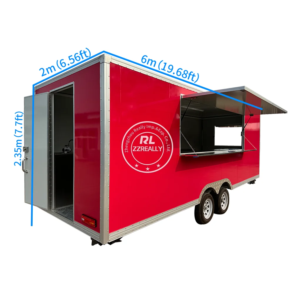 

Australian Standards Mobile Food Trucks Van Trailers Street Snack Coffee Cart Fast Food Trailer With Full Kitchen Equipment