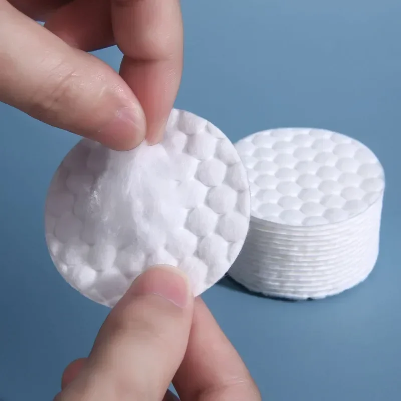 100-1200 قطعة ملحقات ماكياج الوجه القابل للتصرف وسادات قطنية نفخة الوجه مزيل ناعم مزيل الورق العملي خلع المكياج