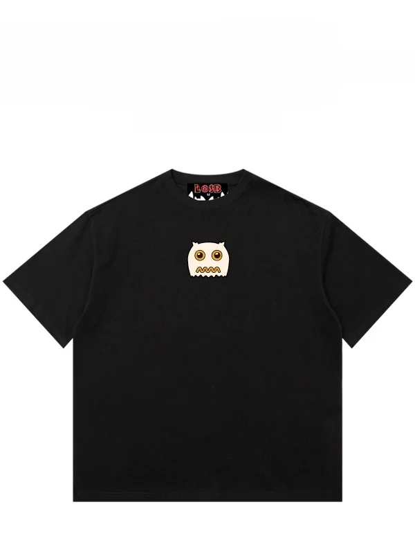 Camiseta de Algodón Unisex de Manga Corta con Estampado de Boca de Tiburón Original Losb, Estilo Urbano, Informal, Transpirab...