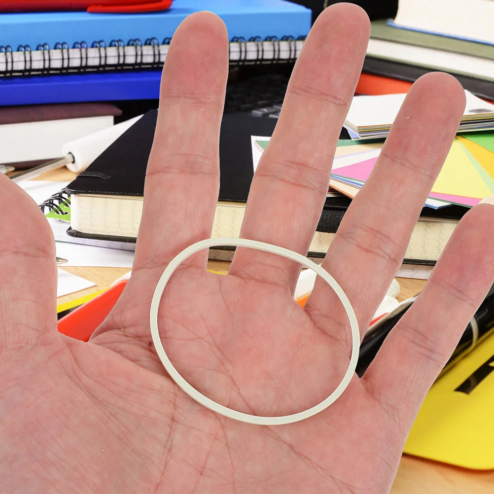 

500G 1.5" White Rubber Bulk Pack High Elasticity For Office School Home Use Tiny Elastic Bands Office Supplies Multi-Use Rubber