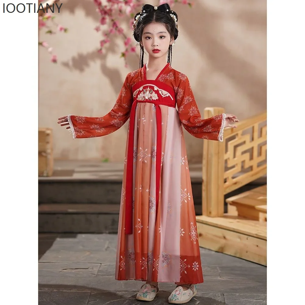CosplayGirls' Hanfu Neue Alte Kostüm Super Fee Kinder Kleid Alten Stil Prinzessin Kleid Klassische Dance Performance Cl