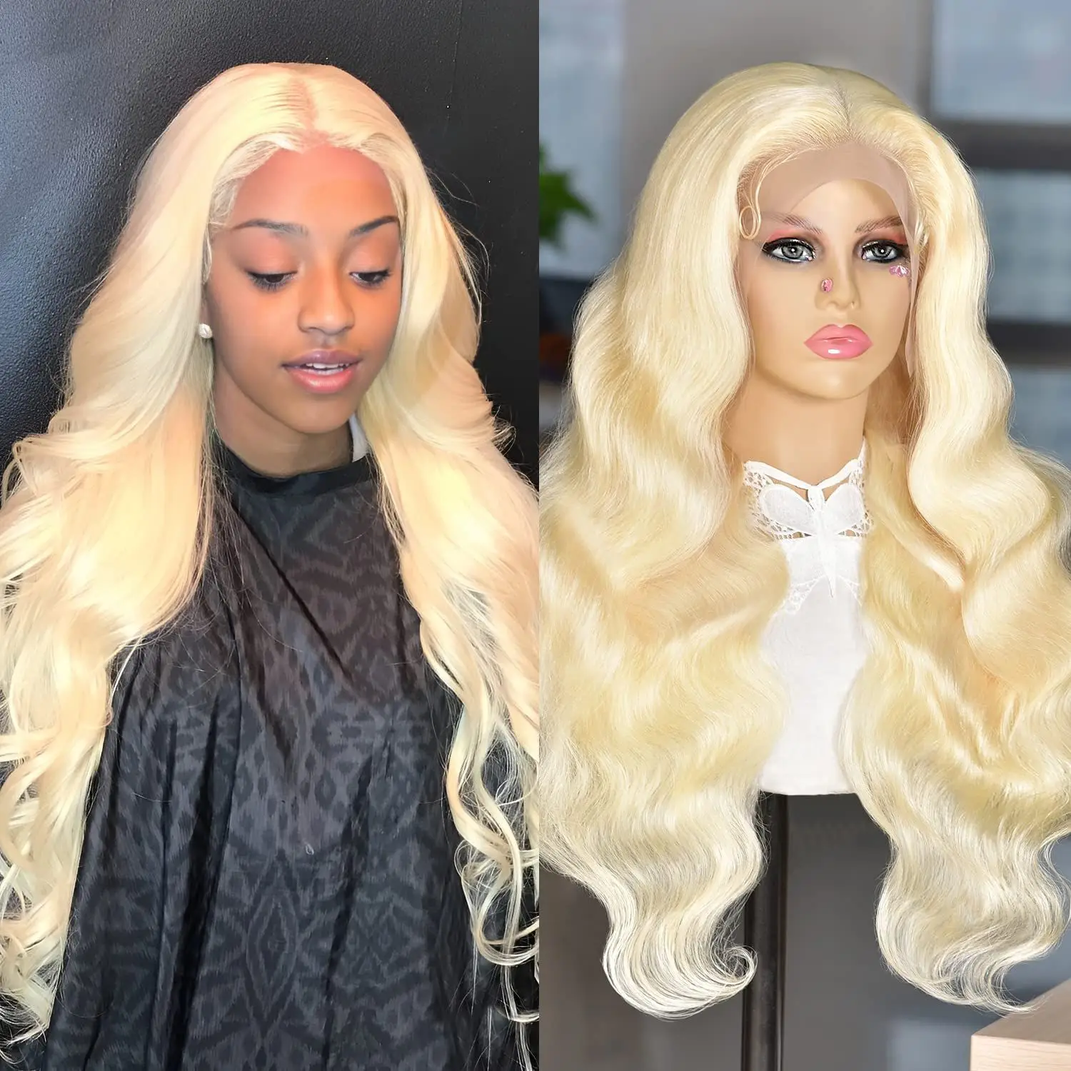 Блондинка 613 Hd Lace Frontal Wig 13x6 13x4 Прозрачный Hd Lace Front Wig Бразильский 30 32-дюймовый парик из человеческих волос с объемной волной для женщин