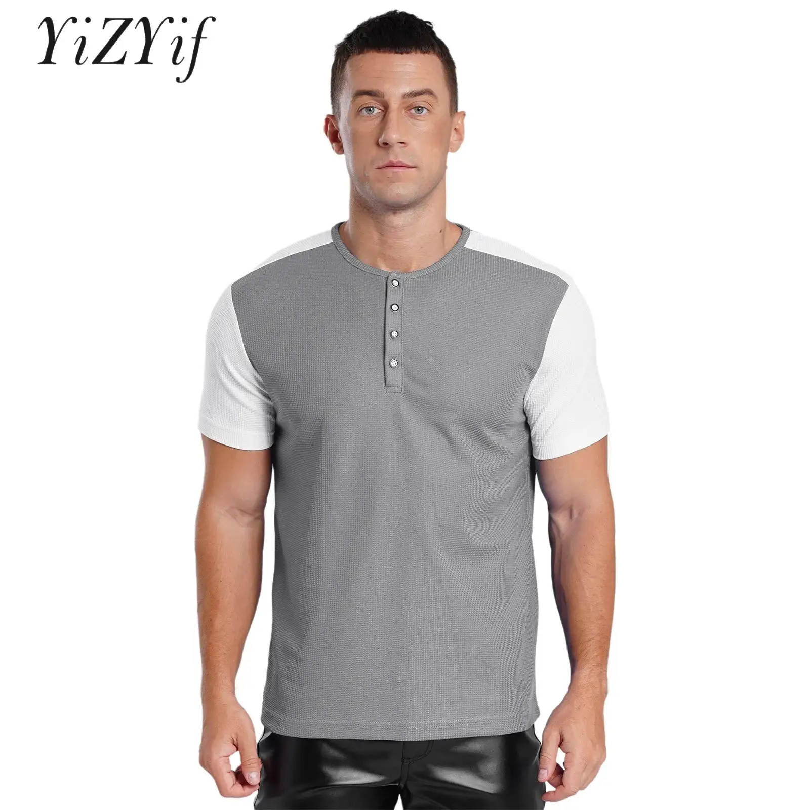 

Summer Men's Casual Outdoor T-shirt Short Sleeve Tee Tops Leisure Business O-Neck Daily Life Basic Shirt Pullover Streetwear