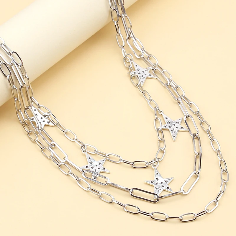 โซ่คาดเอวสไตล์พังก์ร็อคสุดเท่ - หลายชั้นสำหรับทั้งชายและหญิง