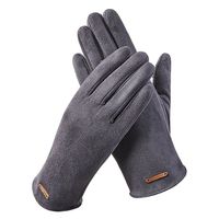Thicken Gloves Suede Velvet Warm Mittens Thermal Driving Ski Windproof Gloves Touch Screen Winter Women Gloves