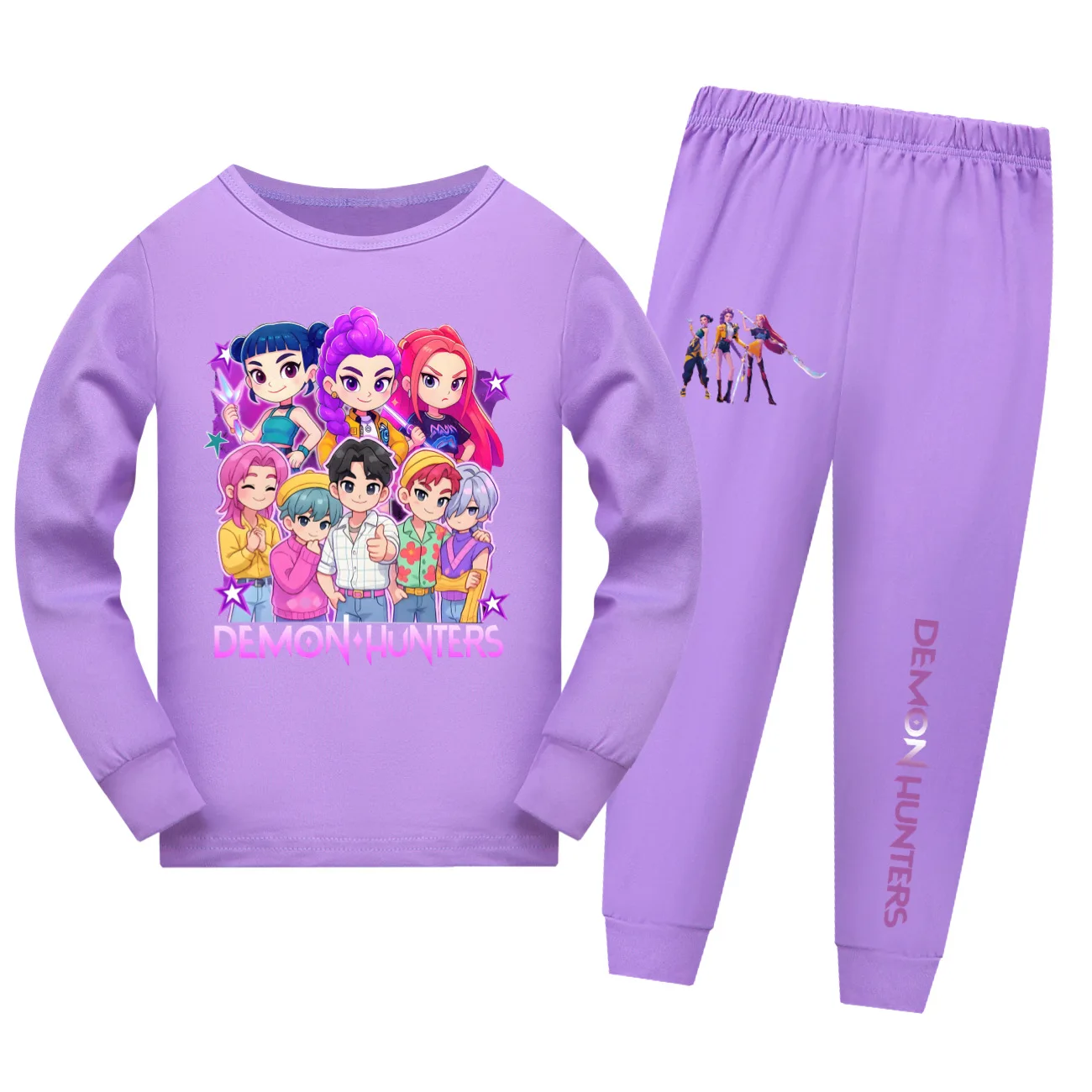 

Kpop Demon Hunters Cartoon Kids Clothes Saja Boys Baby Girls Pajama Set Fashion Boys Long Sleeve Pyjamas Children Sleepwear Suit