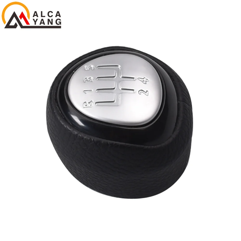 Accessories For SAAB 93 9-3 SS 2003-2012 Car Styling 5 6 Speed Gear Shift Knob Leather Lever Shifter