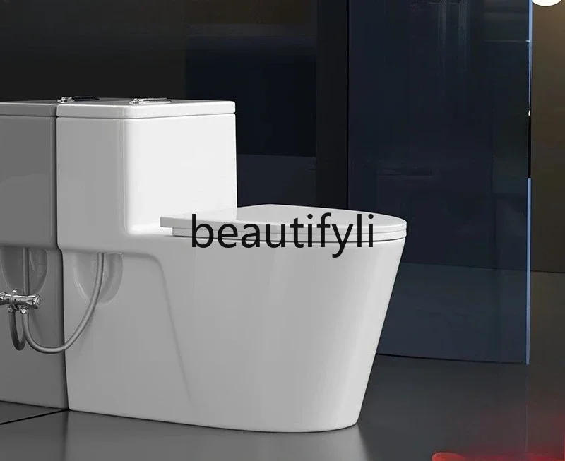 

Full wall toilet toilet household super swirl siphon large diameter flush toilet