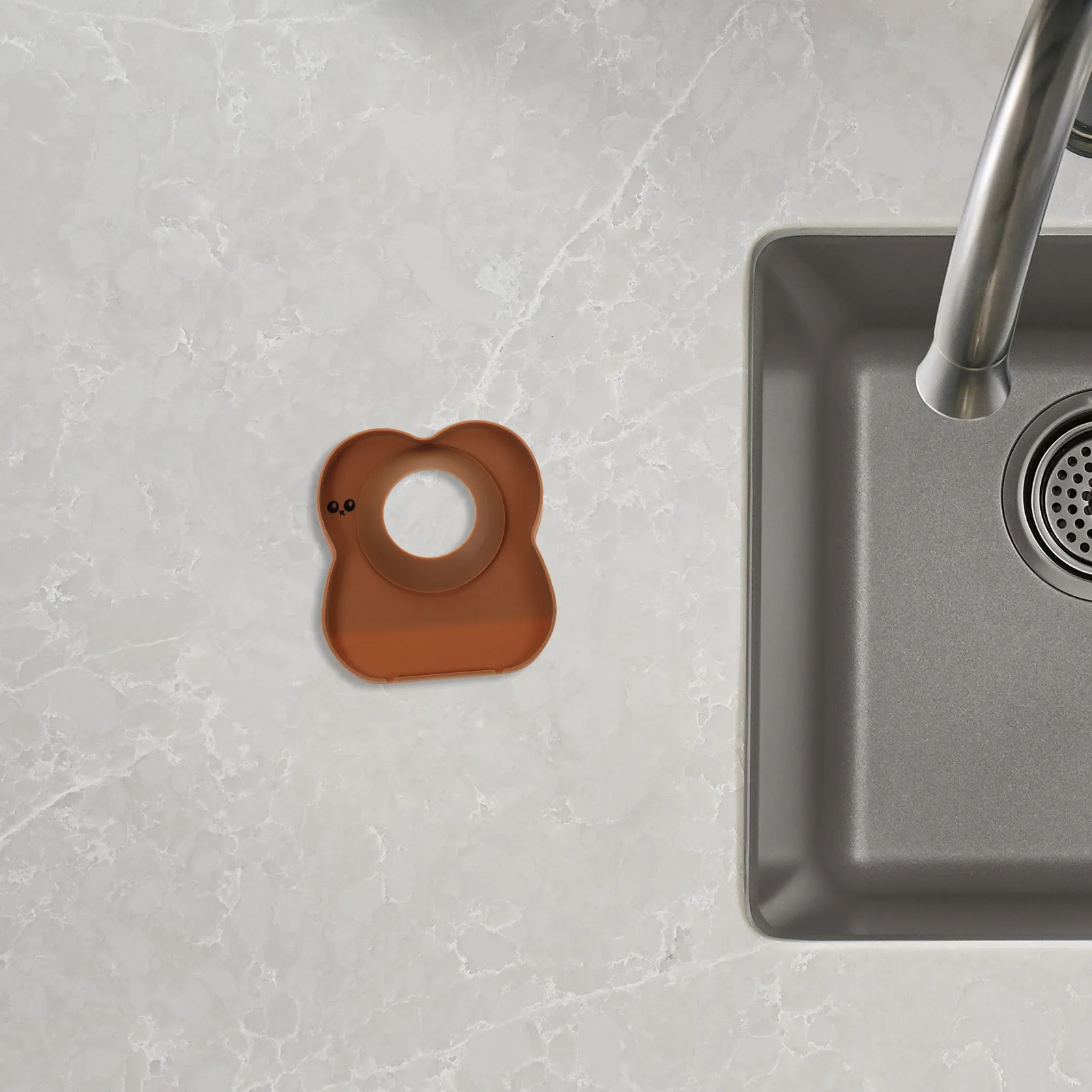 

Silicone Faucet Water Catcher Mat Kitchen Sink Splash Guard Drip Catcher Tray Protective Tray Stone Sink Rubber Splash Guard