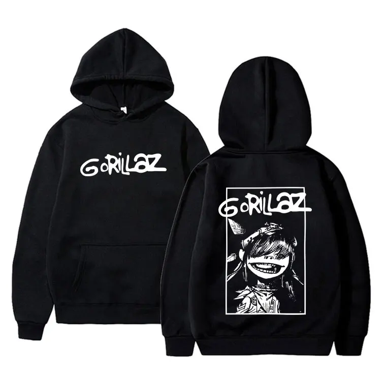 

Rock Band Gorillaz Graphic hoodie Men Women Hip Hop Gothic Punk Oversized Streetwear man Fashion vintage casual pullover hoodies