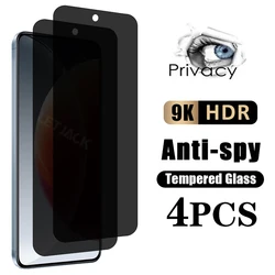 4Piece Privacy Anti-Spy Tempered Glass For Tecno Camon 30 20 Premier Screen Protectors For Tecno Spark 20 10 9 8 Pro 8T 8C Glass