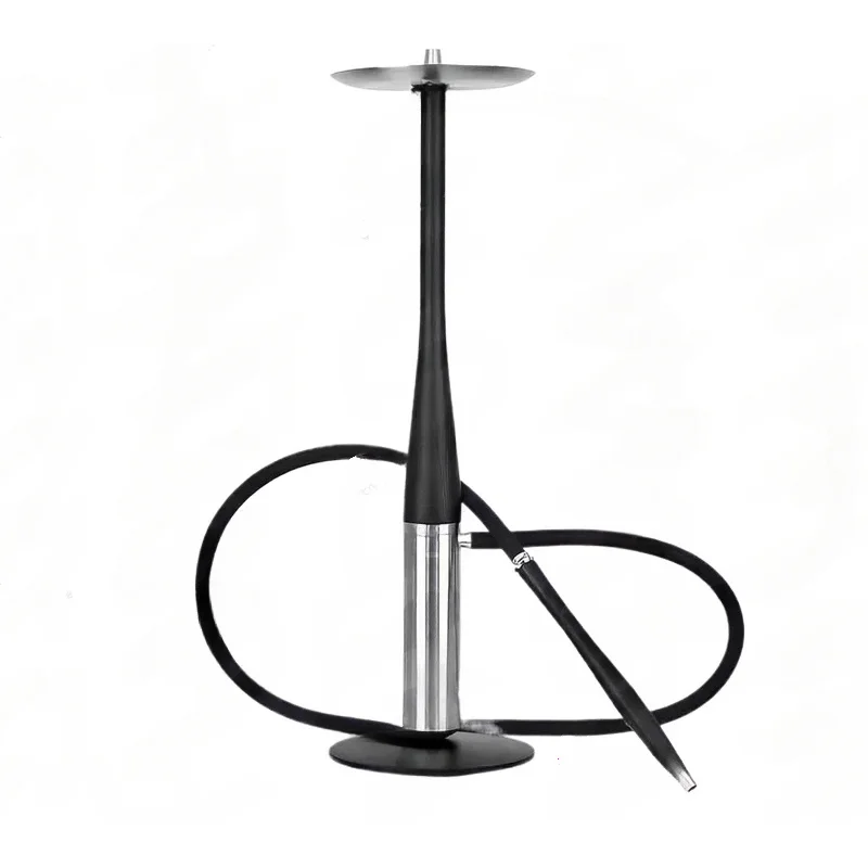 Single Hose Hookah Shisha, 70Cm Height Premium Setup For Bar KTV Lounge, Complete With Bowl & Base