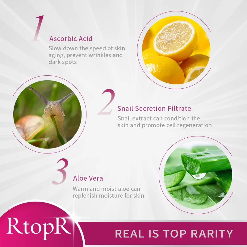 ビタミンCカタツムリエッセンス,アンチエイジング,しわ防止,毛穴の美白,保湿,オイルコントロール,フェイスケア