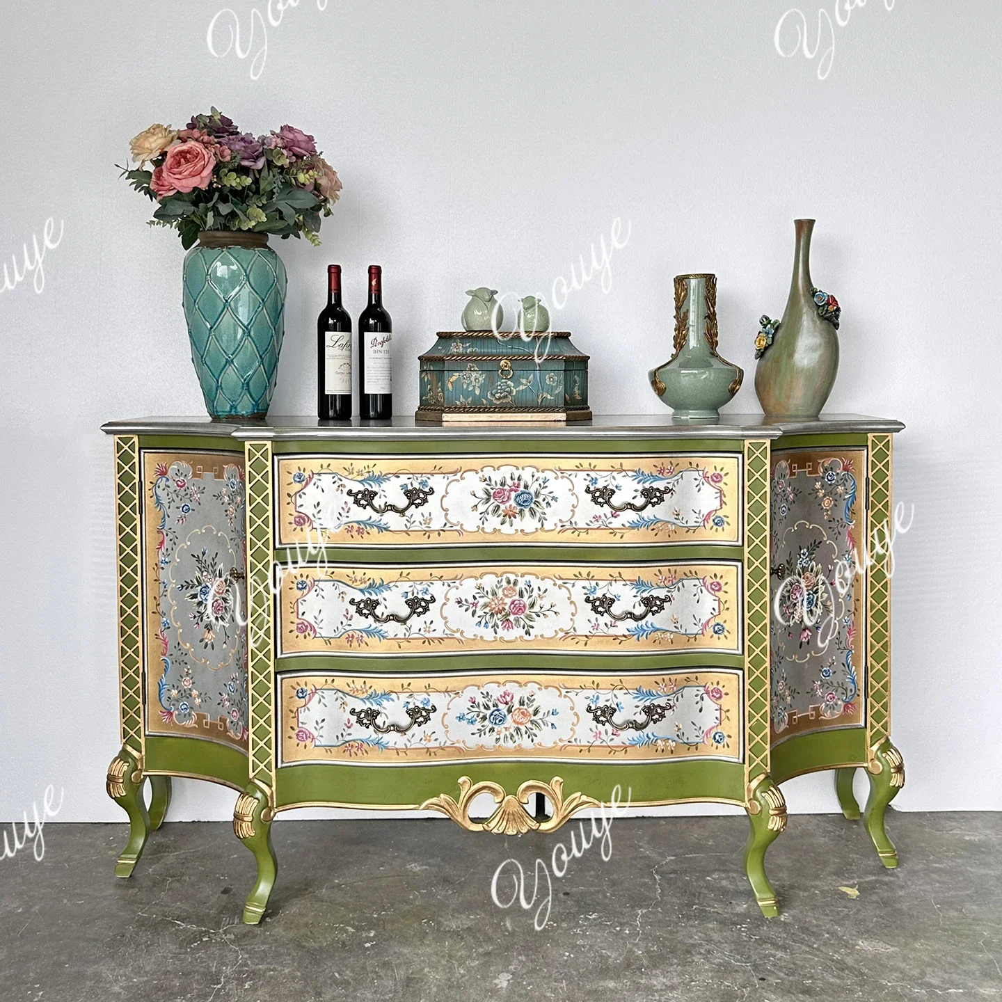 

Французский шкаф на крыльце XM, гостиная у стены, шкаф в фойе, американский шкаф для коридора, ручная роспись в стиле ретро, ужин