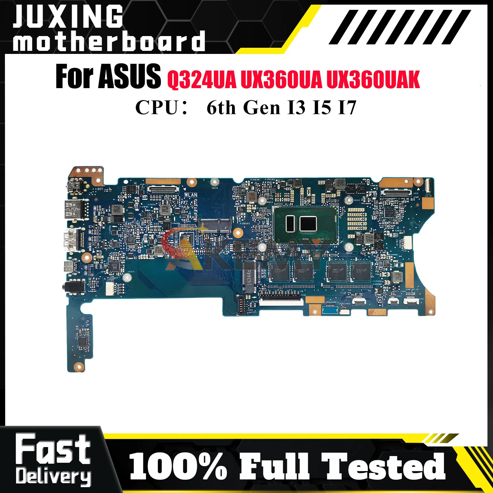 

Материнская плата U360UA для ноутбука ASUS ZenBook UX360U UX360UA UX360UAK Q324UA, материнская плата для ноутбука с процессором I3 I5 I7, тест ОК, быстрая доставка