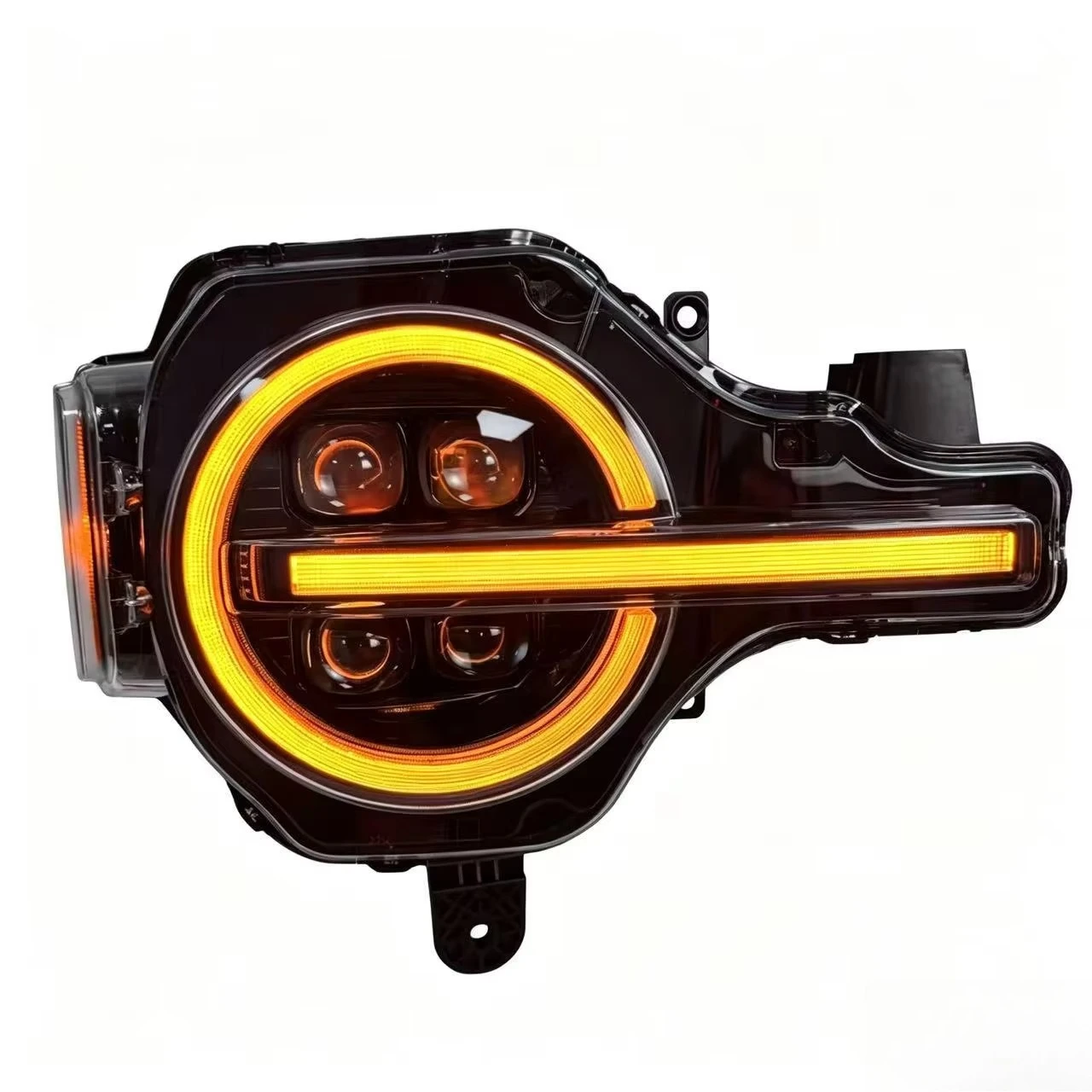 Suitable for Bronco 2020-2024 Headlight Assembly Modification LED Headlight White and Yellow Dual-Color DRL
