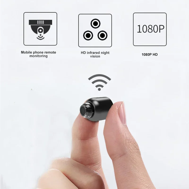 1080P Baby Monitor Camera​​–Wireless WiFi, Night Vision,Indoor Security Surveillance with IP Cam Features Mini WiFi Security Cam