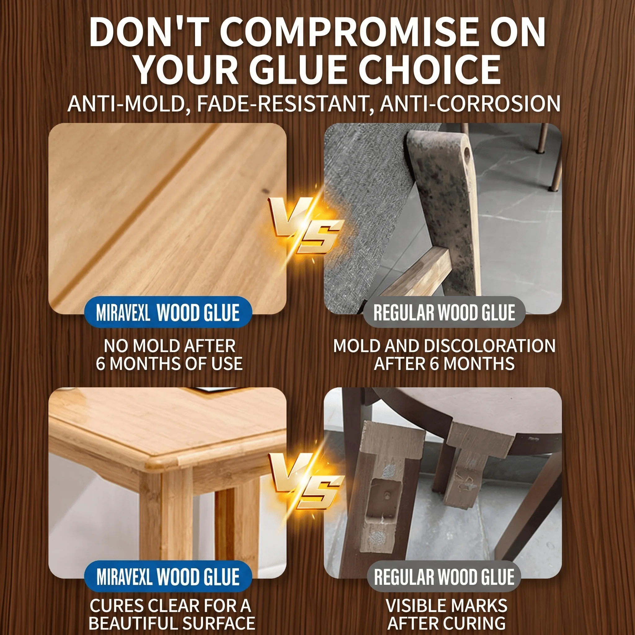 Premium Waterproof Wood Glue F - Woodworking Outdoor Furniture ulasan dan harga