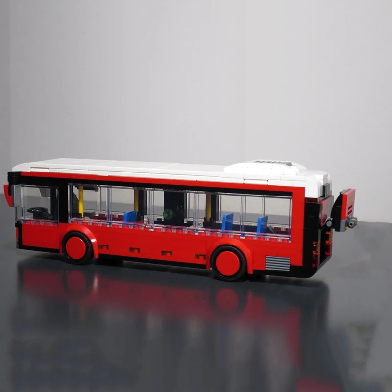 シティカーモデル Moc ビルディングブロック シティバスモード テクノロジーモジュラーシーンブロック クリスマス DIY おもちゃ ホリデーギフト