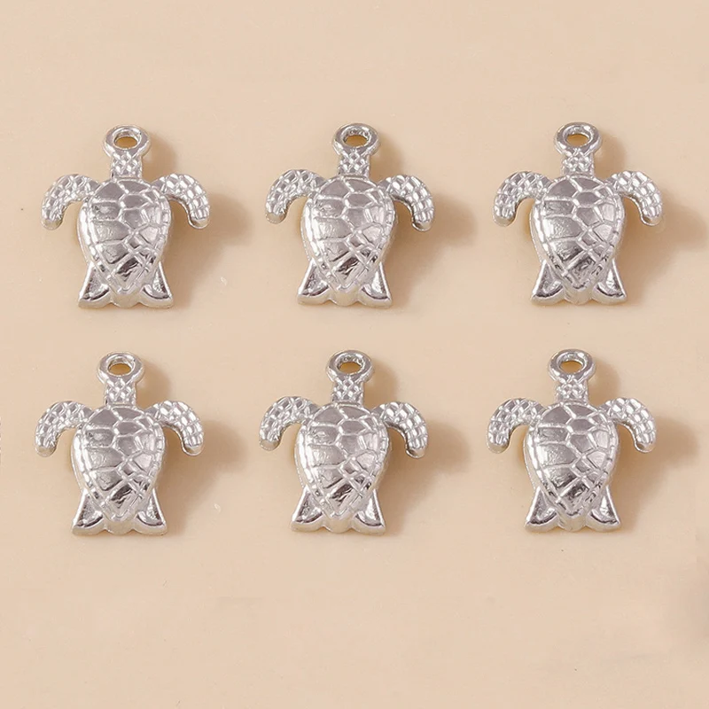 Leslie 30 Stück Metall-Meerestier-Anhänger aus Legierung, Seepferdchen, Fisch, Seestern, Muschel-Anhänger für DIY-Schmuckherstellung, Armband, Halskette – Detail 8