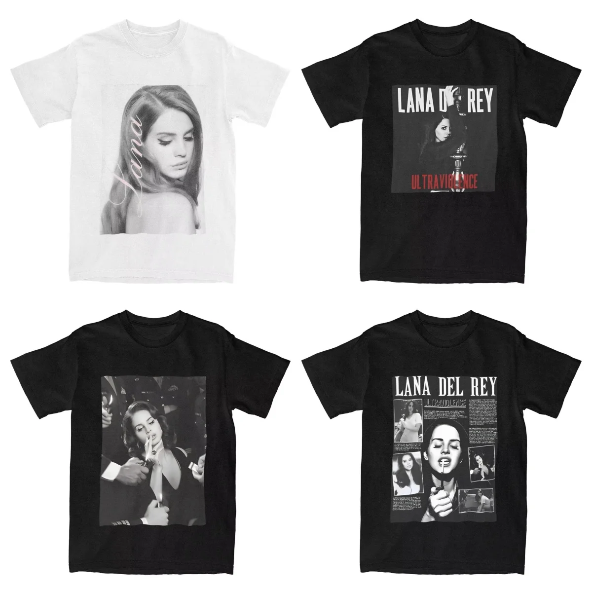 

2025 singer Lana Del Rey, T-shirt women's men's fashion T-shirt summer cotton top short sleeve street wear loose casual fashion