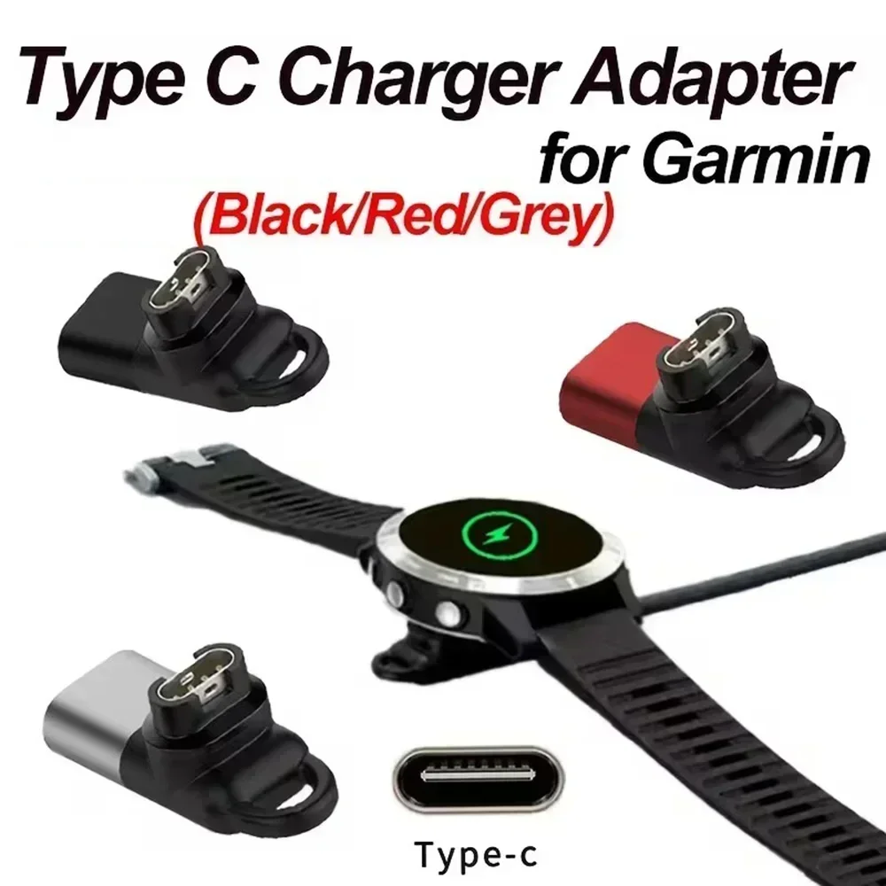 Charger Adapte for Garmin Smartwatch Quatix 5/7/7pro, Move 3/3S, Forerunner 45/45S/158/165/245, Fenix 8/7/6/6X Pro Solar/6S Pro