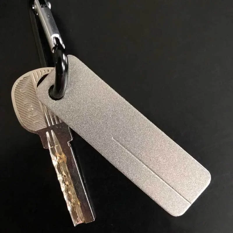 الصيد هوك مبراة المحمولة الماس حجر خطاف الصيد شحذ أدوات سكين المشحذ المفاتيح لملحقات الصيد في الهواء الطلق #4