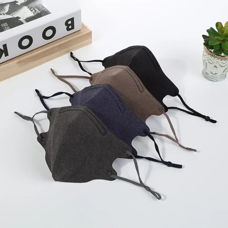 

Simple Adjustable Ear - mounted High - elastic Solid Color Adult Skin - friendly Cotton Fabric Mask