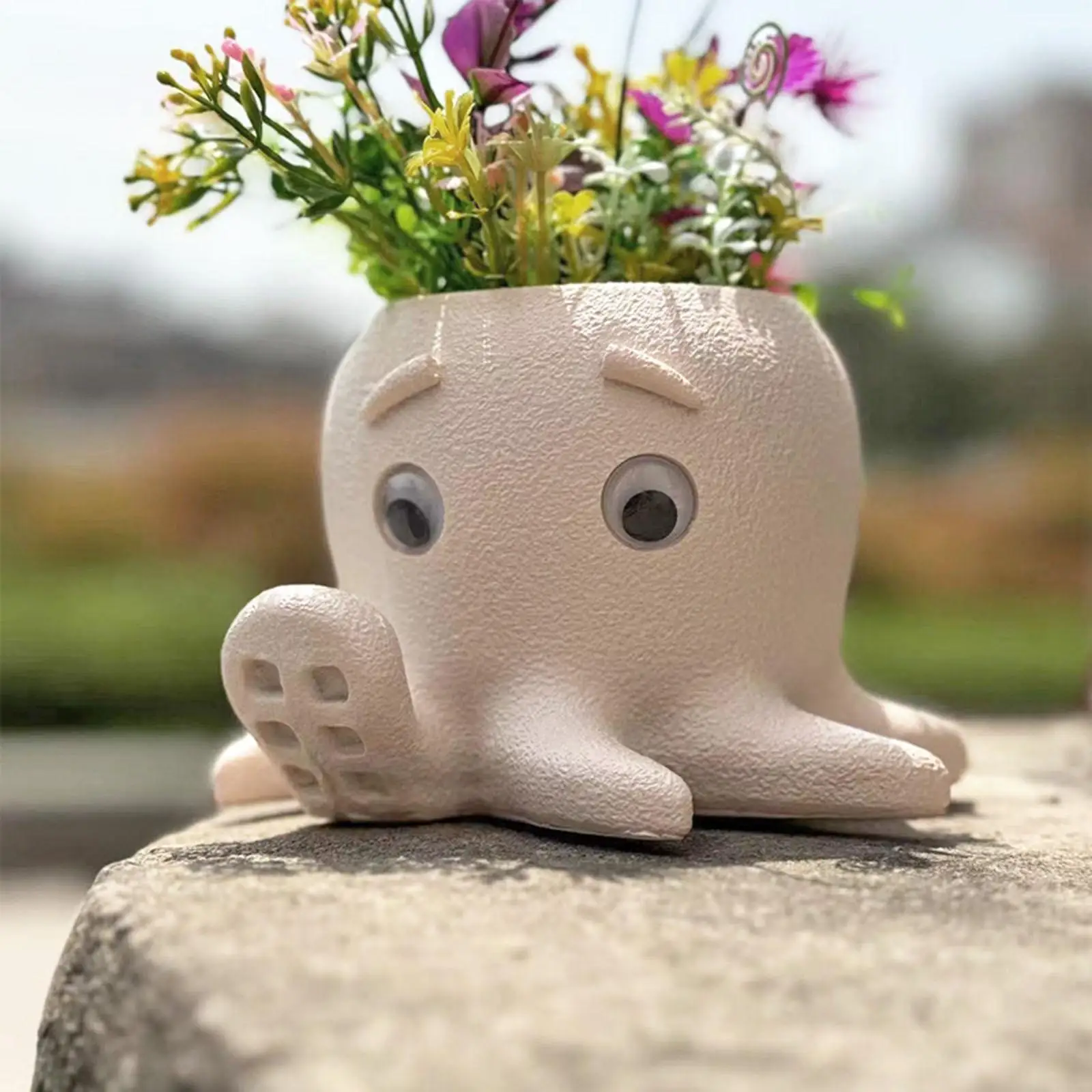 Octopus Flower Pot Modern Succulent Plant Pot for Outdoor Dining Table Desk