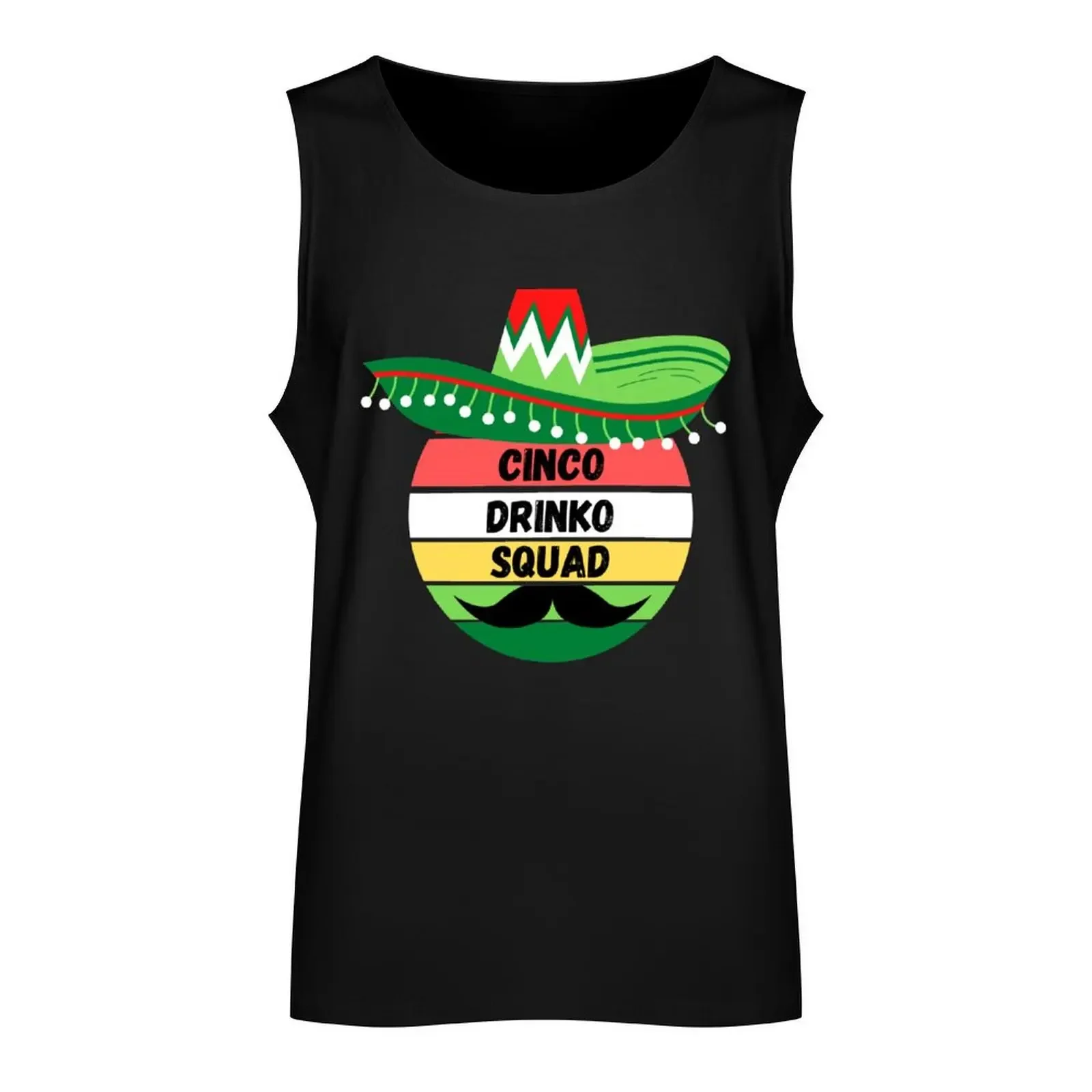 Cinco Drinko Squad Mexican ,Funny Cinco De Mayo Tank Top sports vest t-shirts for men Men's clothing bodybuilding t-shirt