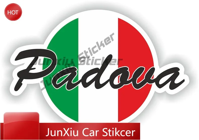 

Padova Italy Country Code Oval Sticker with Premium Exterior Decor For Boat Helmet Weatherproof Decoration Auto Accessories