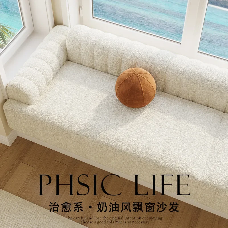 ضوء فاخر الراقية كريم الرياح خليج نافذة حصيرة تيدي المخملية مقعد بطاقة الراقية نافذة الخليج الإسفنج وسادة أريكة شرفة