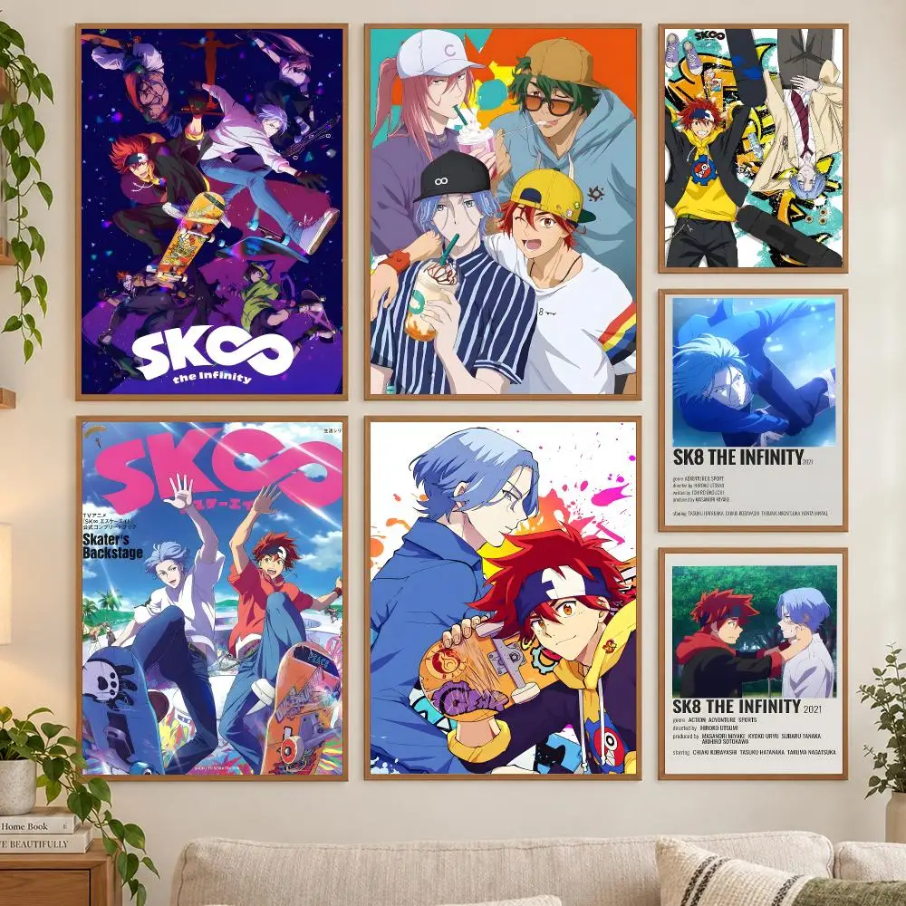 Anime Boy S-Sk8 The Infinity Poster HD art sticky wall waterproof home living room bedroom bar aesthetic decoration