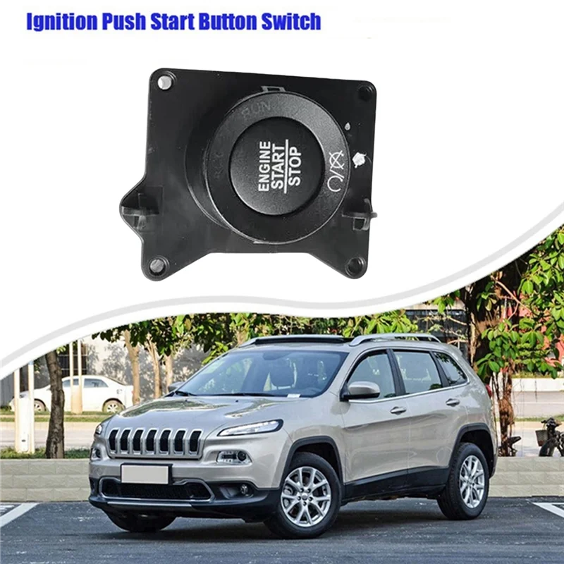 

H5-Car Engine Start Stop Push Button One-Button Switch 6CK47DX9AB 53244208 For Jeep Cherokee 2014-2018
