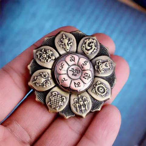 Zen Buddha Fidget Spinner Metall Lotushjul Fingertoppsgyro Dekompression Coola Prylar ADHD Och Ångestleksaker Barn Vuxna 10 best sales fidgethjul - №3