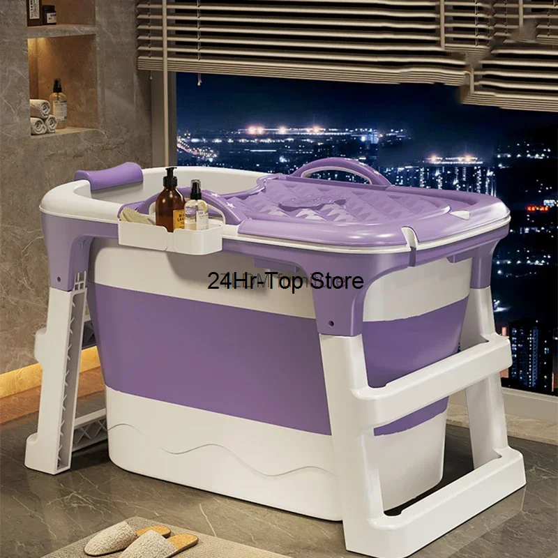 

Senior Mobile Folding Foot Bath Portable Bathtubs Sauna Home Portable Bathtubs Baby Stand Changer Draagbare Bad Bath Goods WW50P