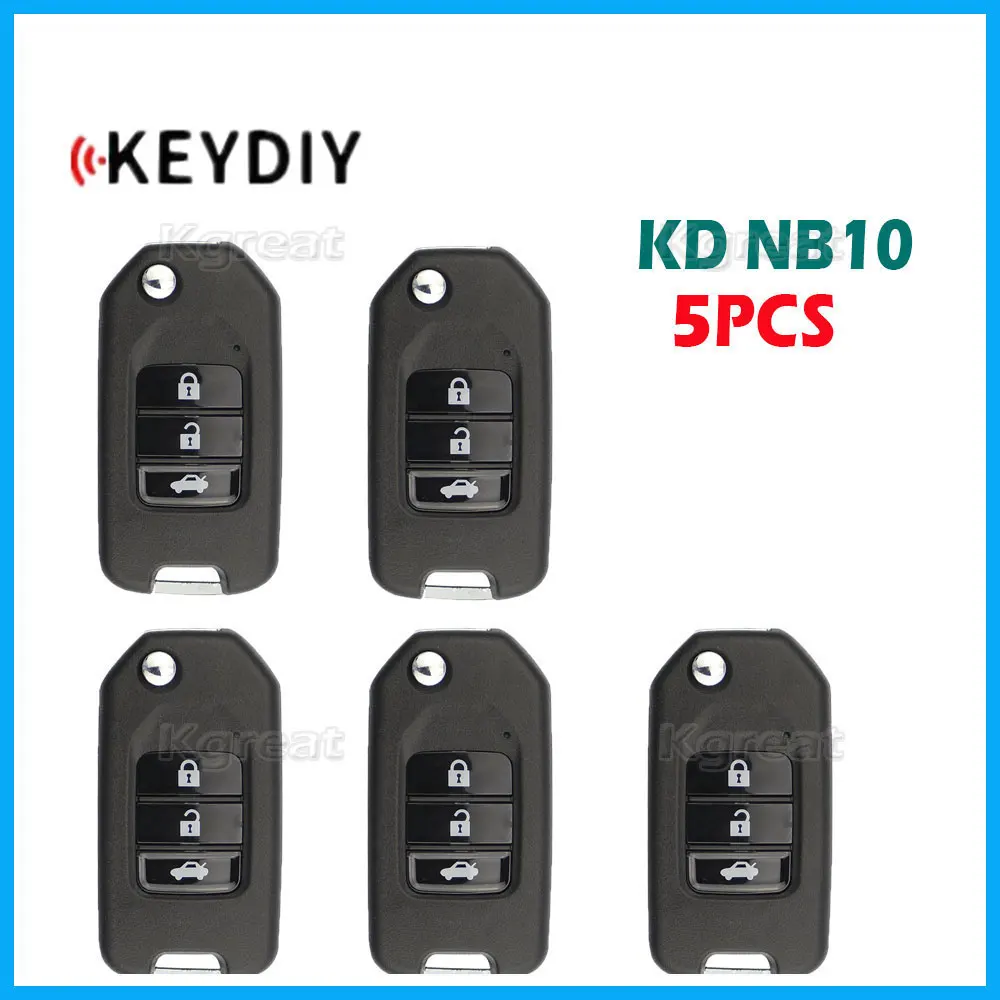 

5 шт. KEYDIY NB10 многофункциональный пульт дистанционного управления для автомобиля 2/3/4 кнопки для KD900/KD-X2/KD мини-программатор ключа серии NB KD пульт дистанционного управления для Honda