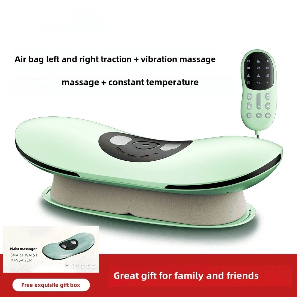 Electric Lumbar Traction Device Massager with Heat Function & Adjustable Intensity,Electric Inflatable Back Stretcher Device